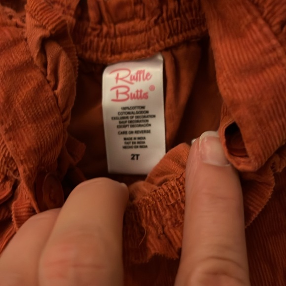 RuffleButts romper and overalls - Picture 2 of 4